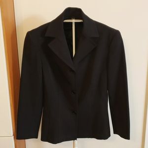 LAUNDRY By SHELLI SEGAL Black Blazer 3/4 Sleeves Size 2